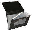 FM Eco Recycled Expanding File A4 13 Pockets With Blank Labels